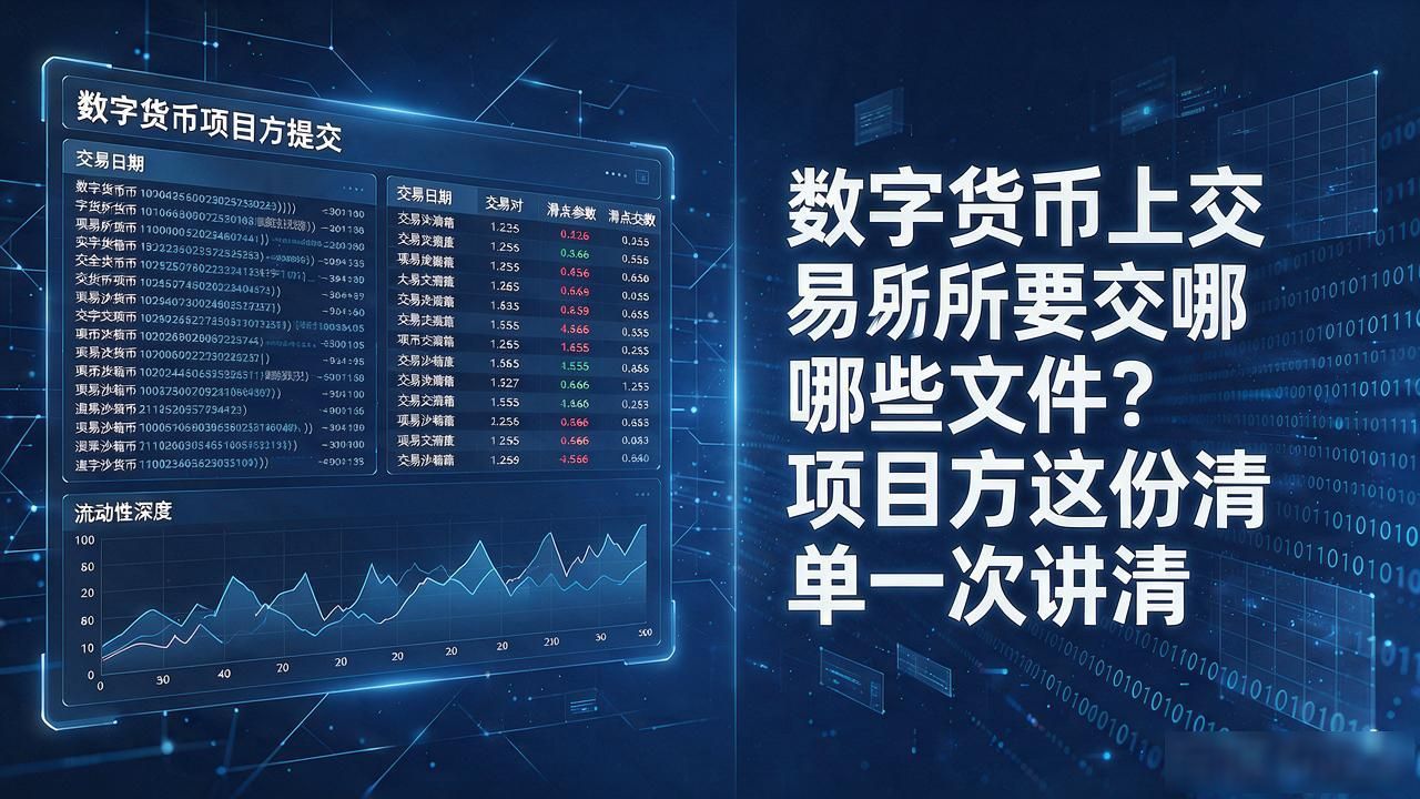 数字货币上交易所要交哪些文件？项目方这份清单一次讲清