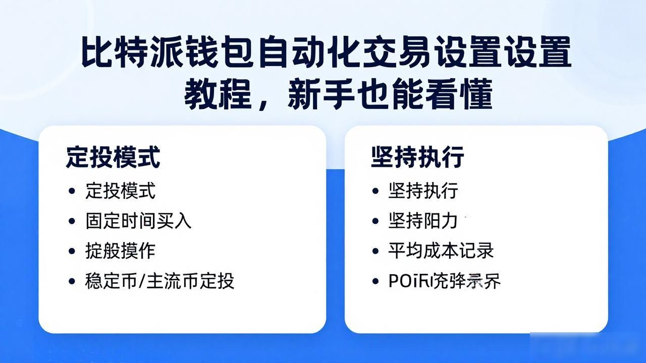 比特派钱包自动化交易设置教程，新手也能看懂