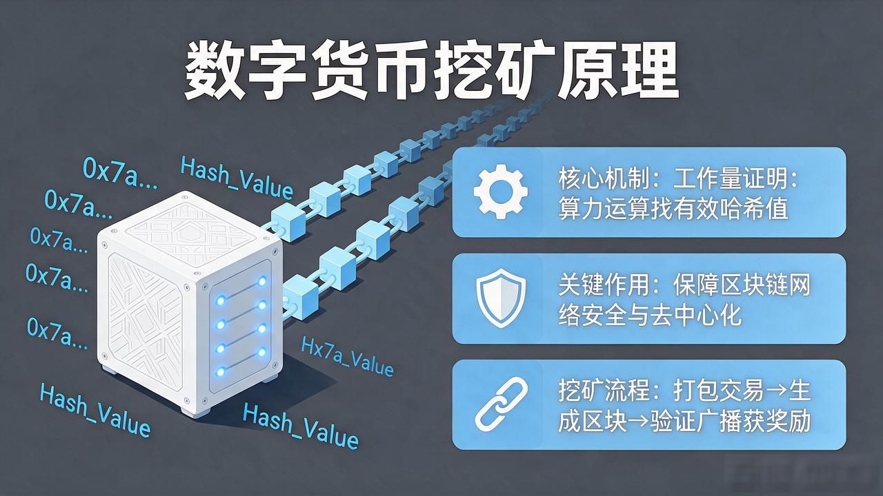 比特币挖矿具体过程 数字货币开采哈希值 区块链工作量证明机制_数字货币开采的原理