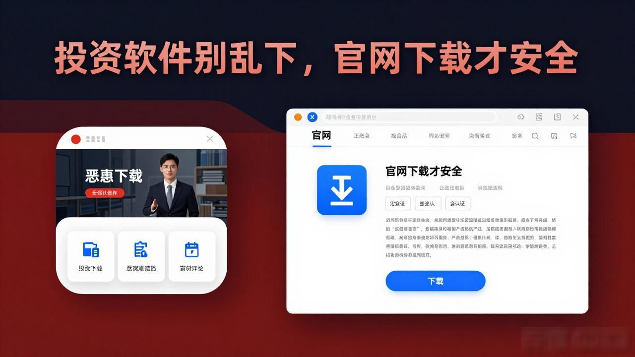 投资软件别乱下，官网下载才安全