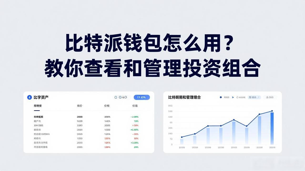 比特派钱包怎么用？教你查看和管理投资组合