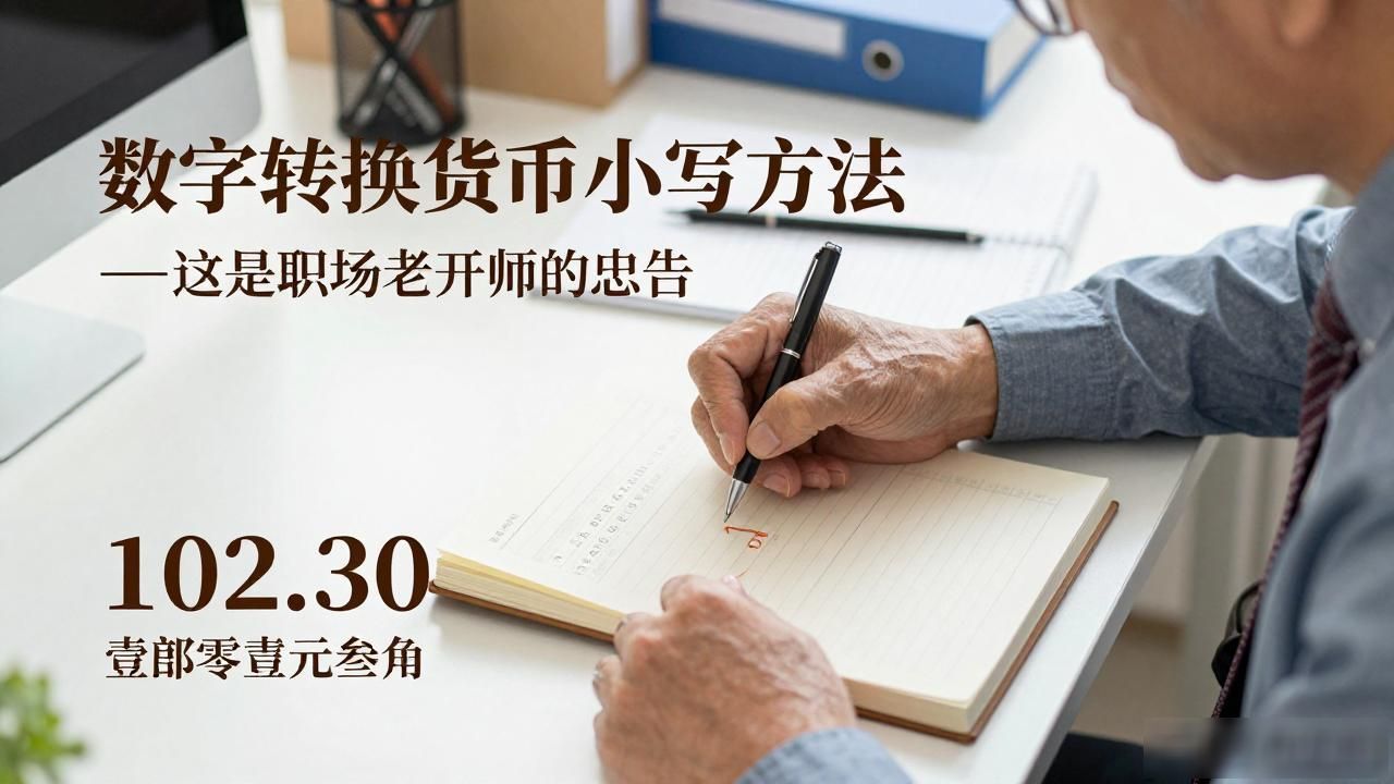 数字转换货币小写方法 这是职场老会计的忠告