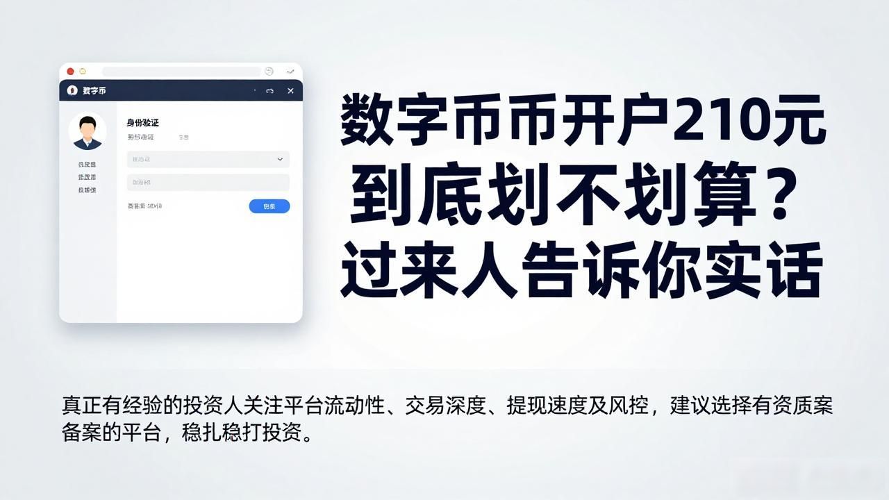 平台服务与费用分析_数字货币210元开户_数字货币开户费210元值不值