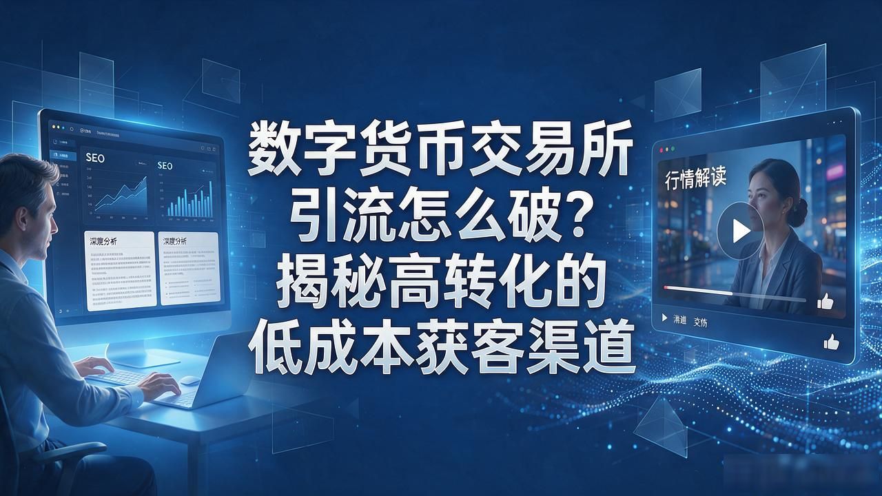 数字货币交易所引流怎么破？揭秘高转化的低成本获客渠道