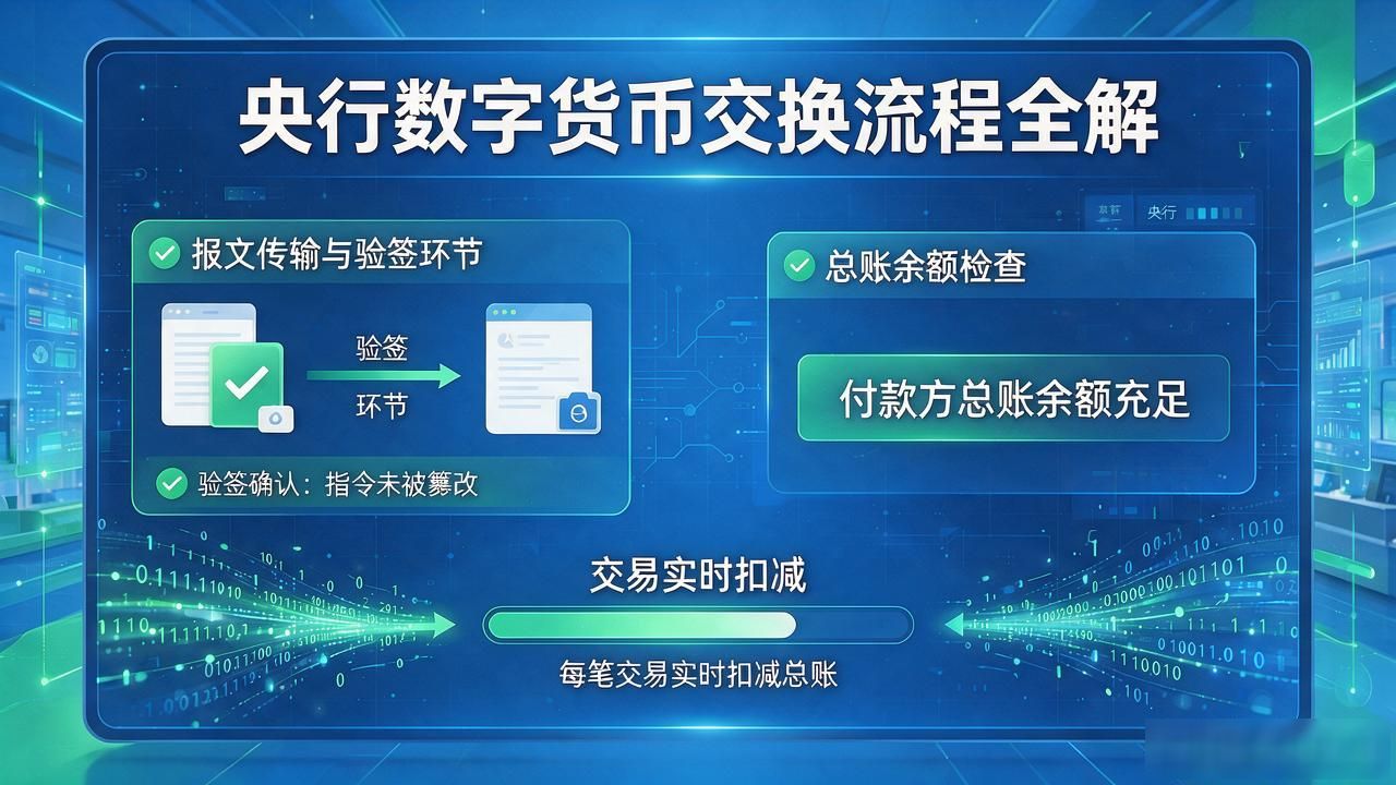 央行数字货币交换流程全解：数字人民币从付到收到底走了几步
