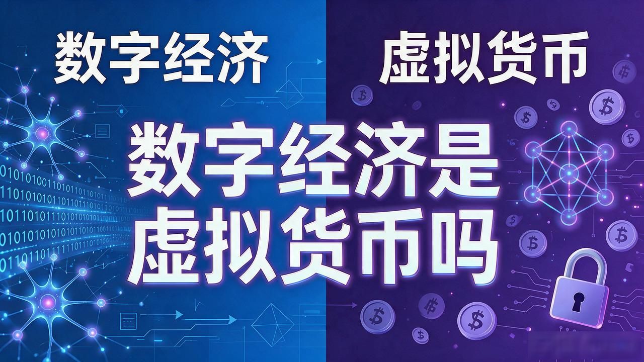 搜"数字经济是虚拟货币吗"？搞清这个区别，别被币圈话术带偏