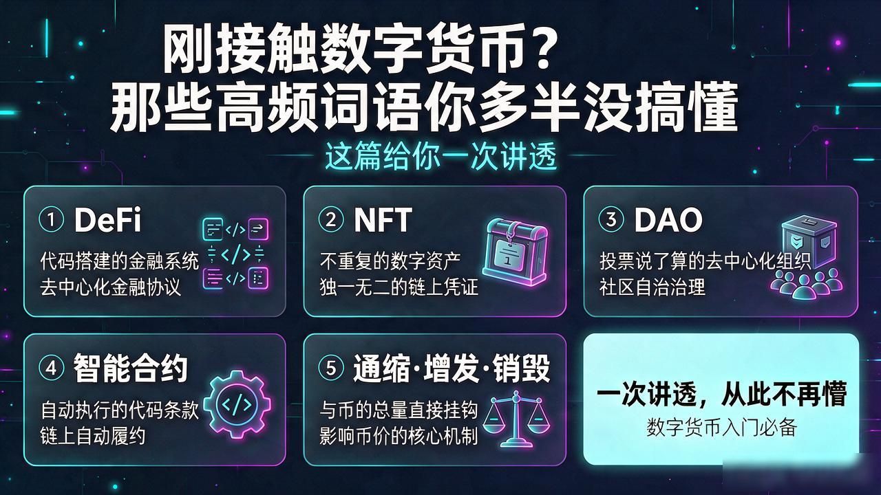 刚接触数字货币？那些高频词语你多半没搞懂，这篇给你一次讲透