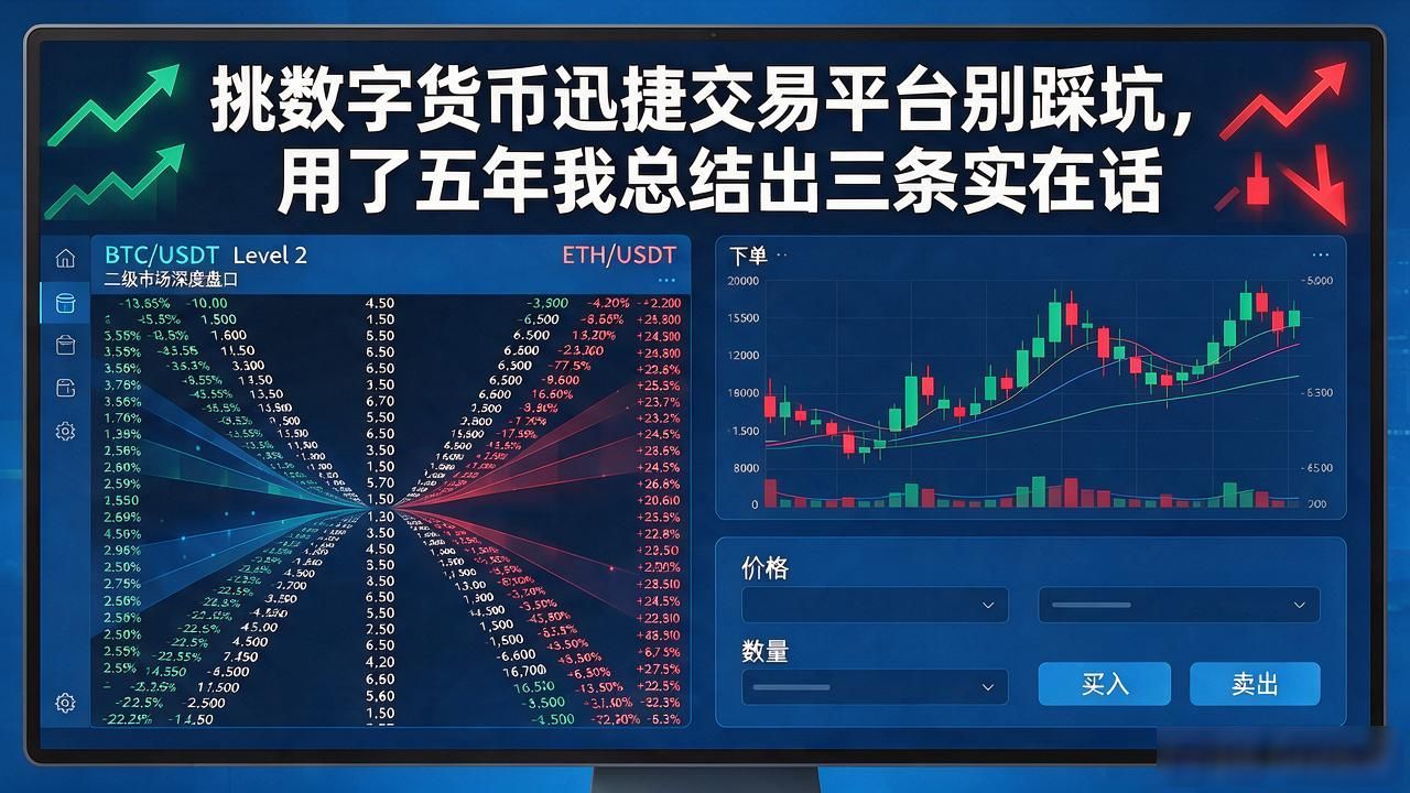 挑数字货币迅捷交易平台别踩坑，用了五年我总结出三条实在话