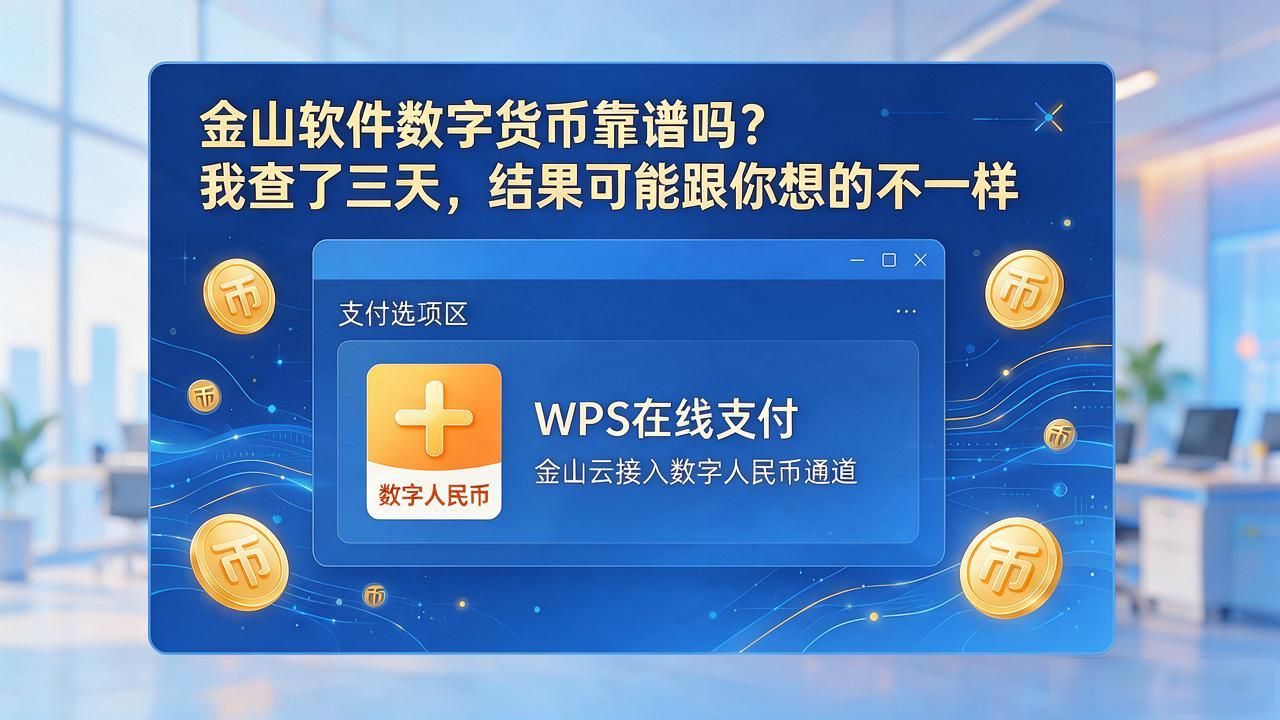 金山软件数字货币_金山办公是否发行数字货币_如何辨别金山数字货币骗局