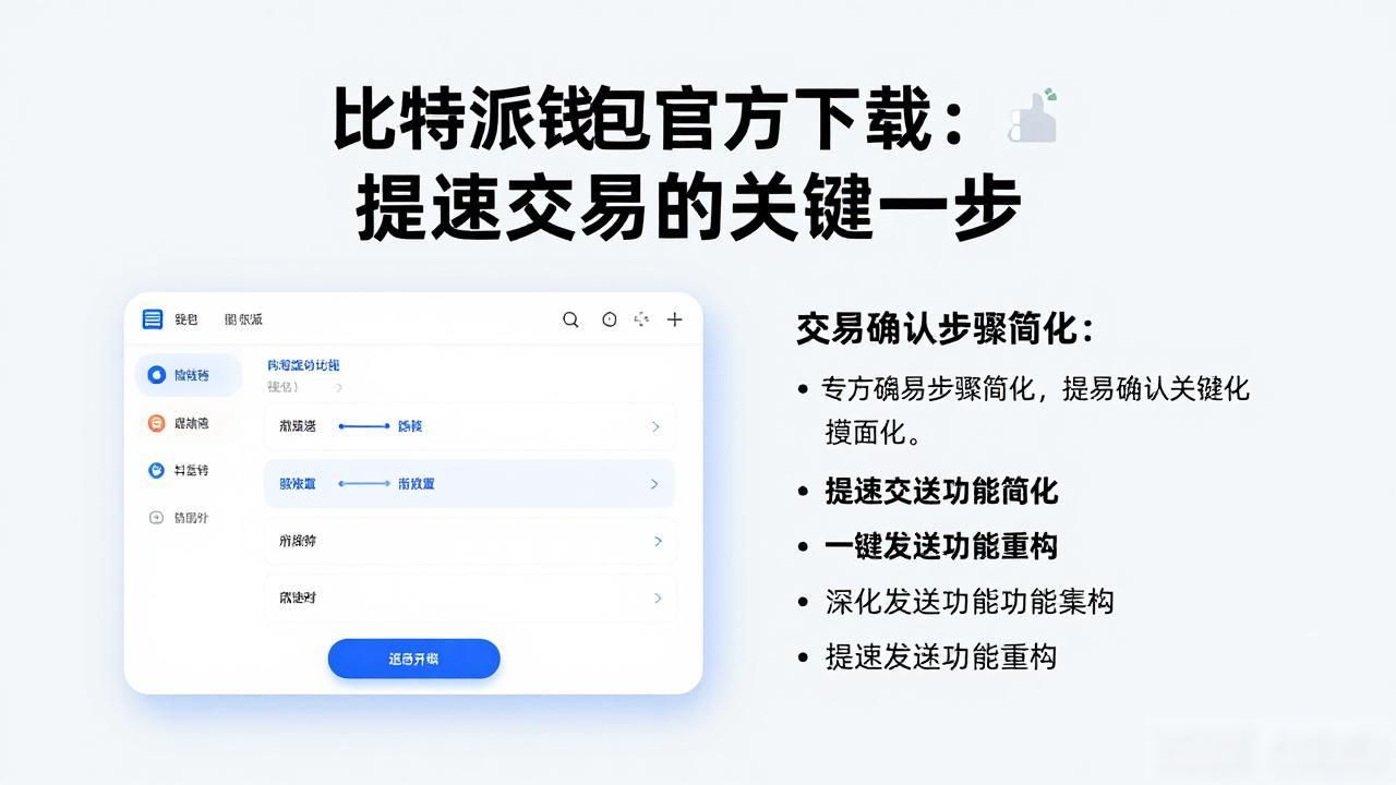 比特派钱包官方下载：提速交易的关键一步