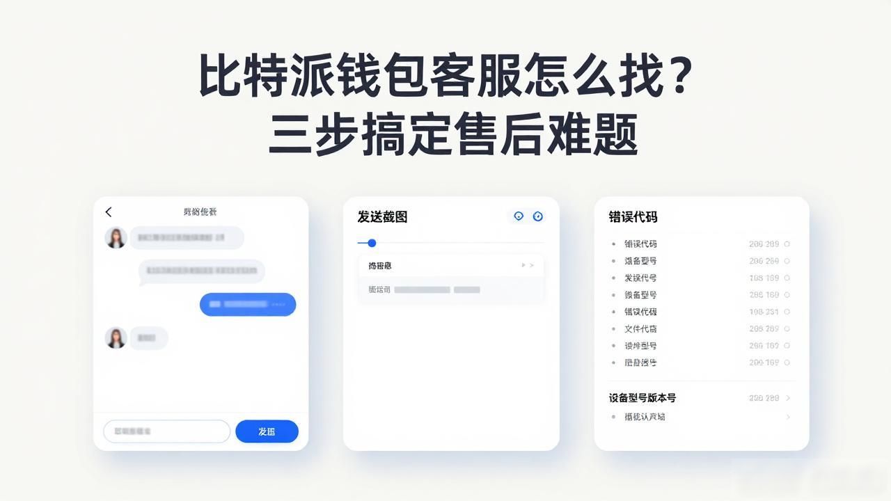 比特派钱包客服怎么找？三步搞定售后难题
