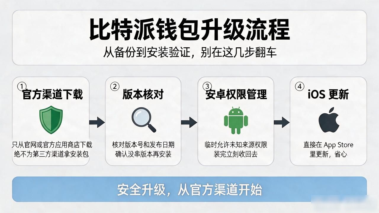 比特派钱包升级流程：从备份到安装验证，别在这几步翻车