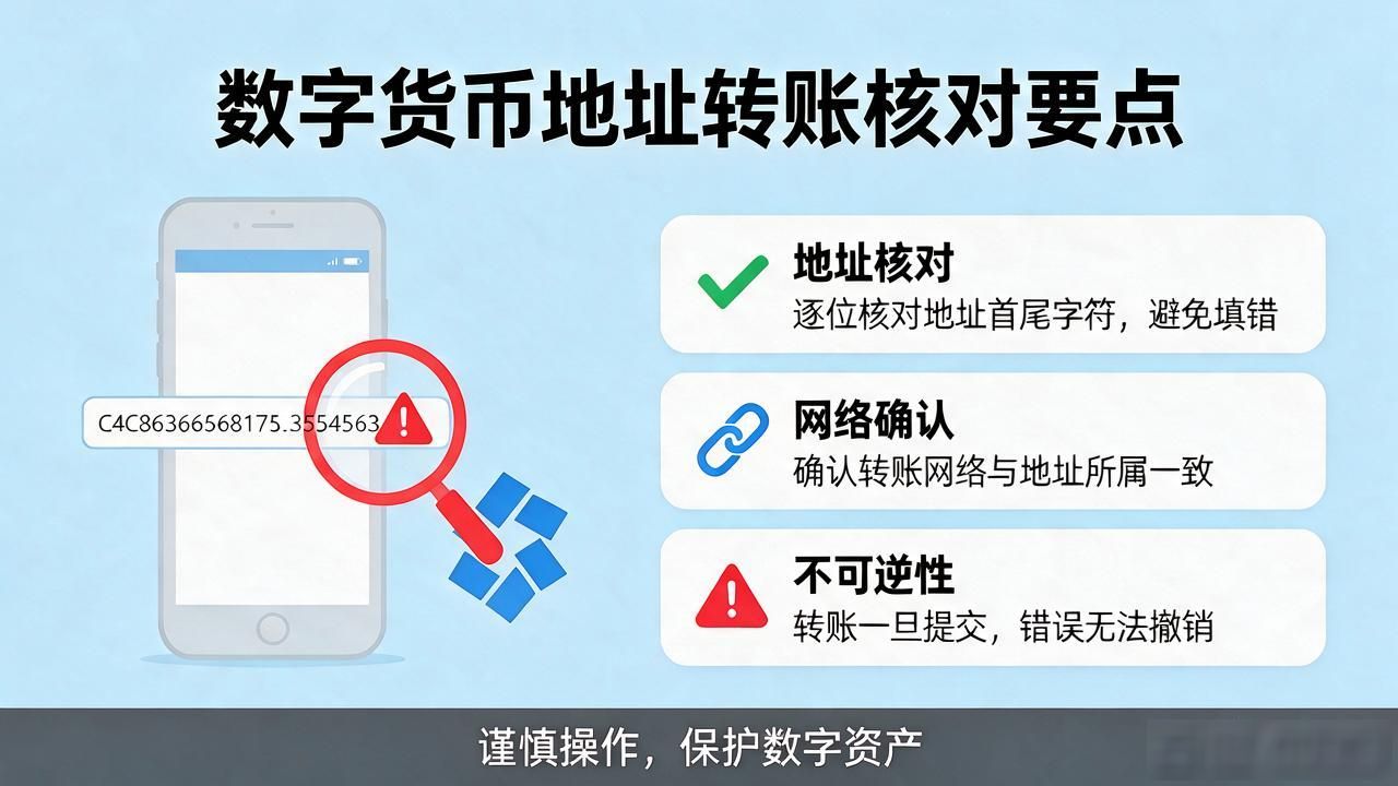 数字货币的地址是什么？为什么填错一位，钱就再也找不回来