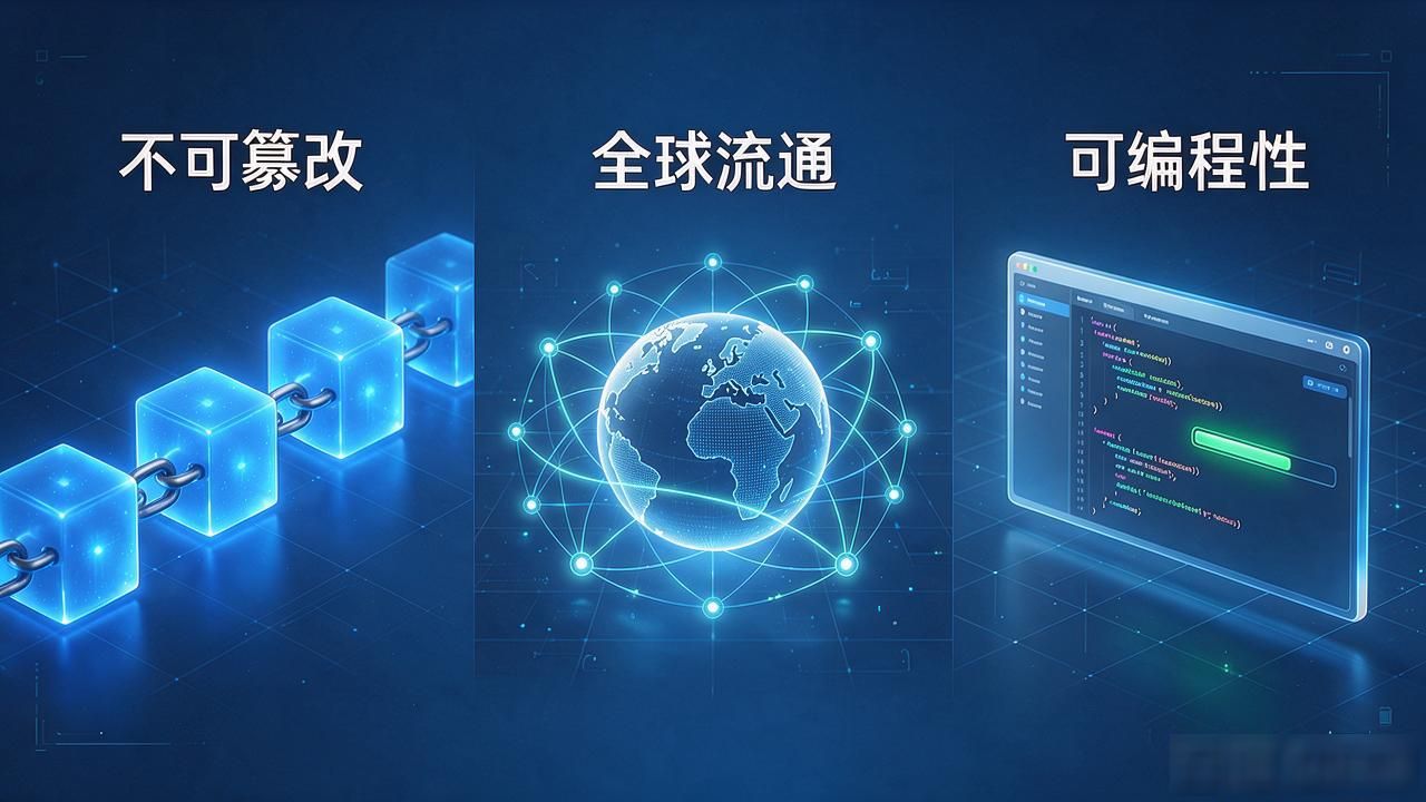 数字货币5代表什么_区块链核心属性不可篡改全球流通可编程性_数字货币五大特征详解去中心化匿名性