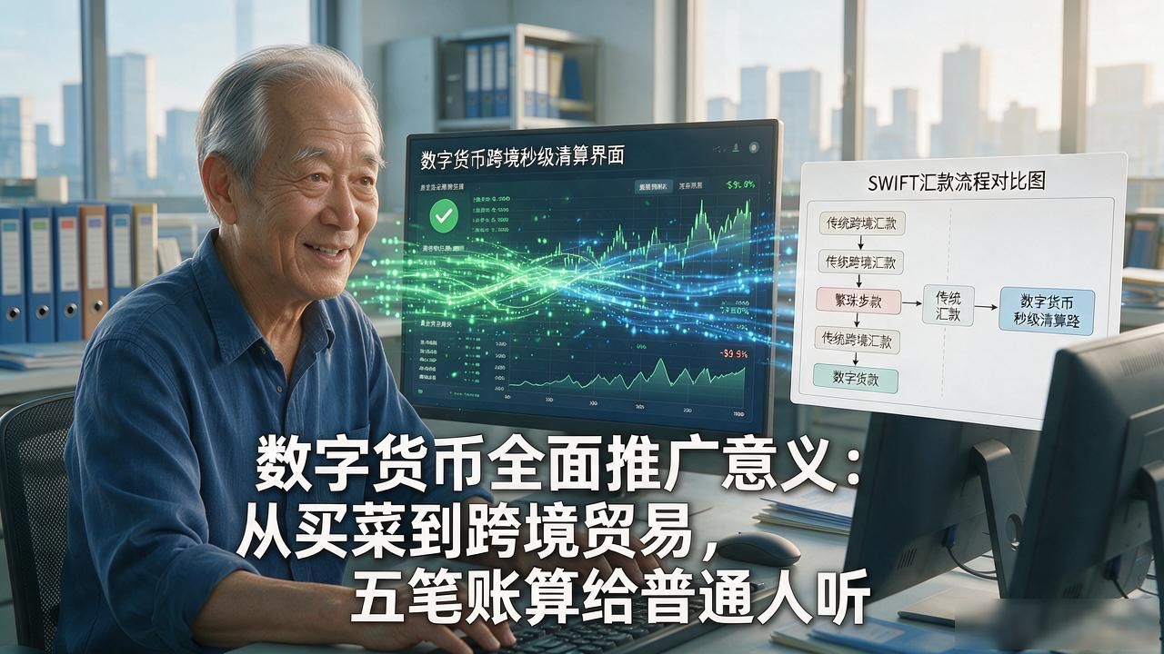 数字货币全面推广意义：从买菜到跨境贸易，五笔账算给普通人听