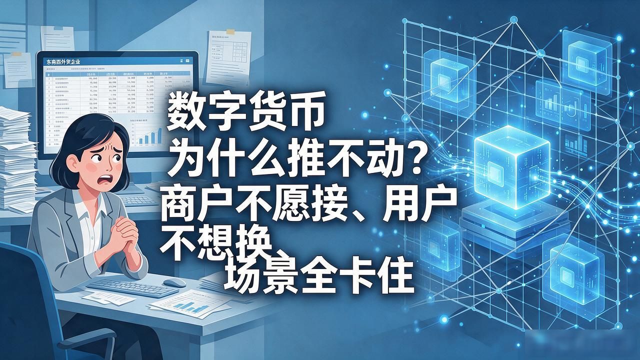 数字货币为什么推不动？商户不愿接、用户不想换、场景全卡住