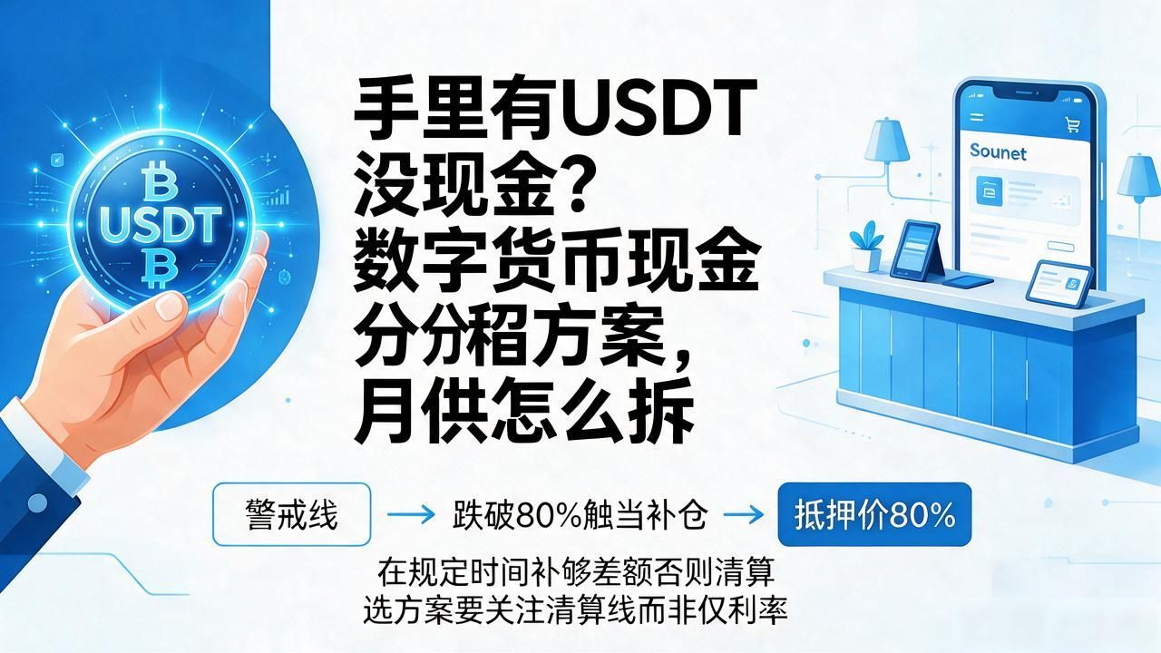 手里有USDT没现金？数字货币现金分期方案，月供怎么拆