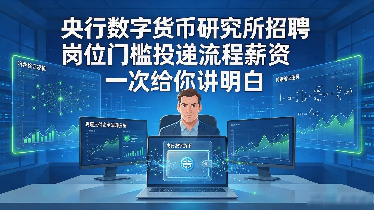 央行数字货币研究所招聘 岗位门槛投递流程薪资一次给你讲明白