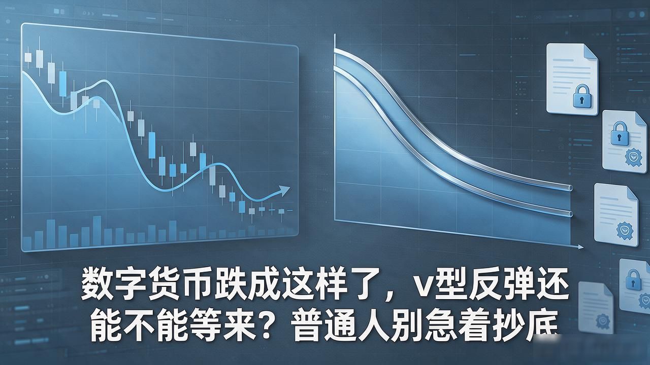 数字货币跌成这样了，v型反弹还能不能等来？普通人别急着抄底