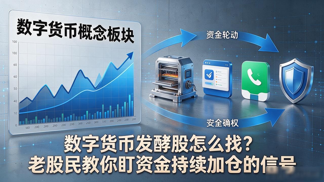 数字货币发酵股怎么找？老股民教你盯资金持续加仓的信号