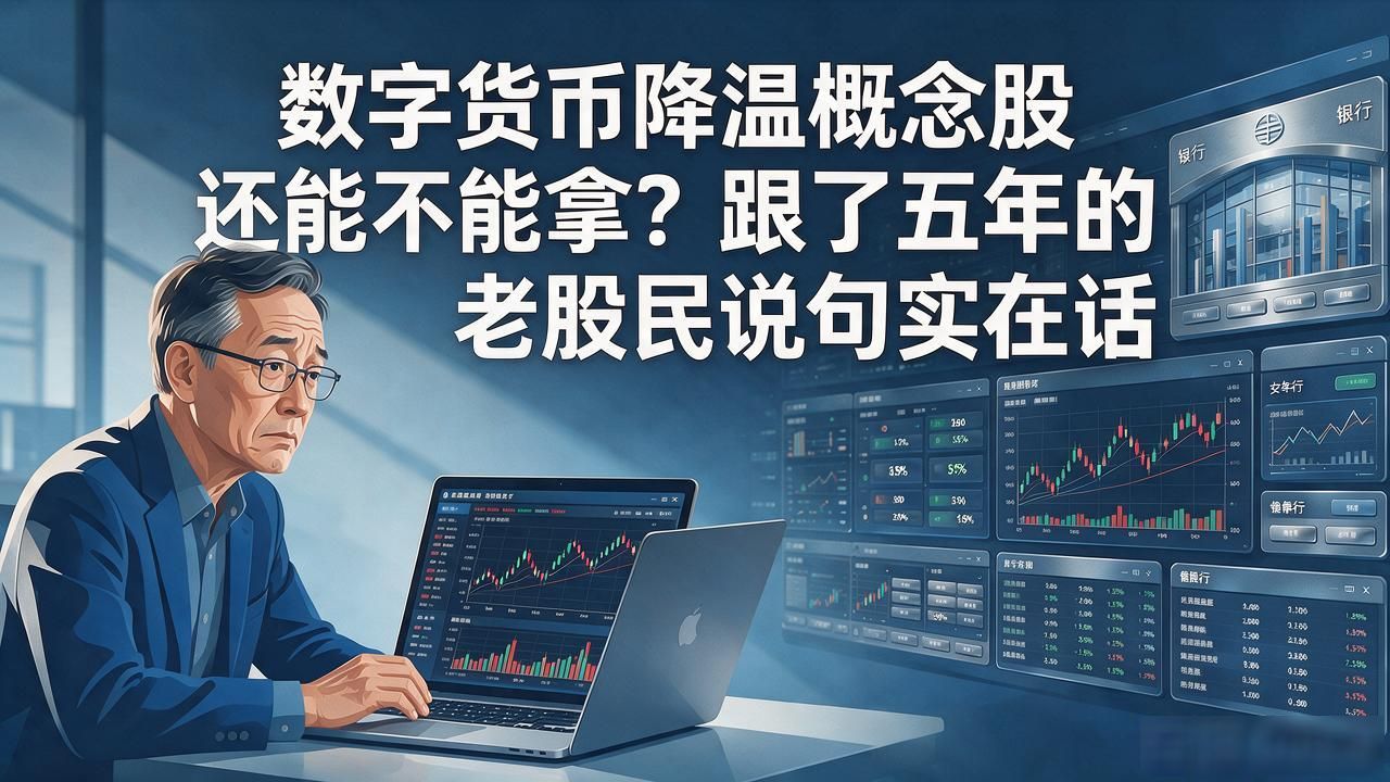 数字货币降温概念股还能不能拿？跟了五年的老股民说句实在话